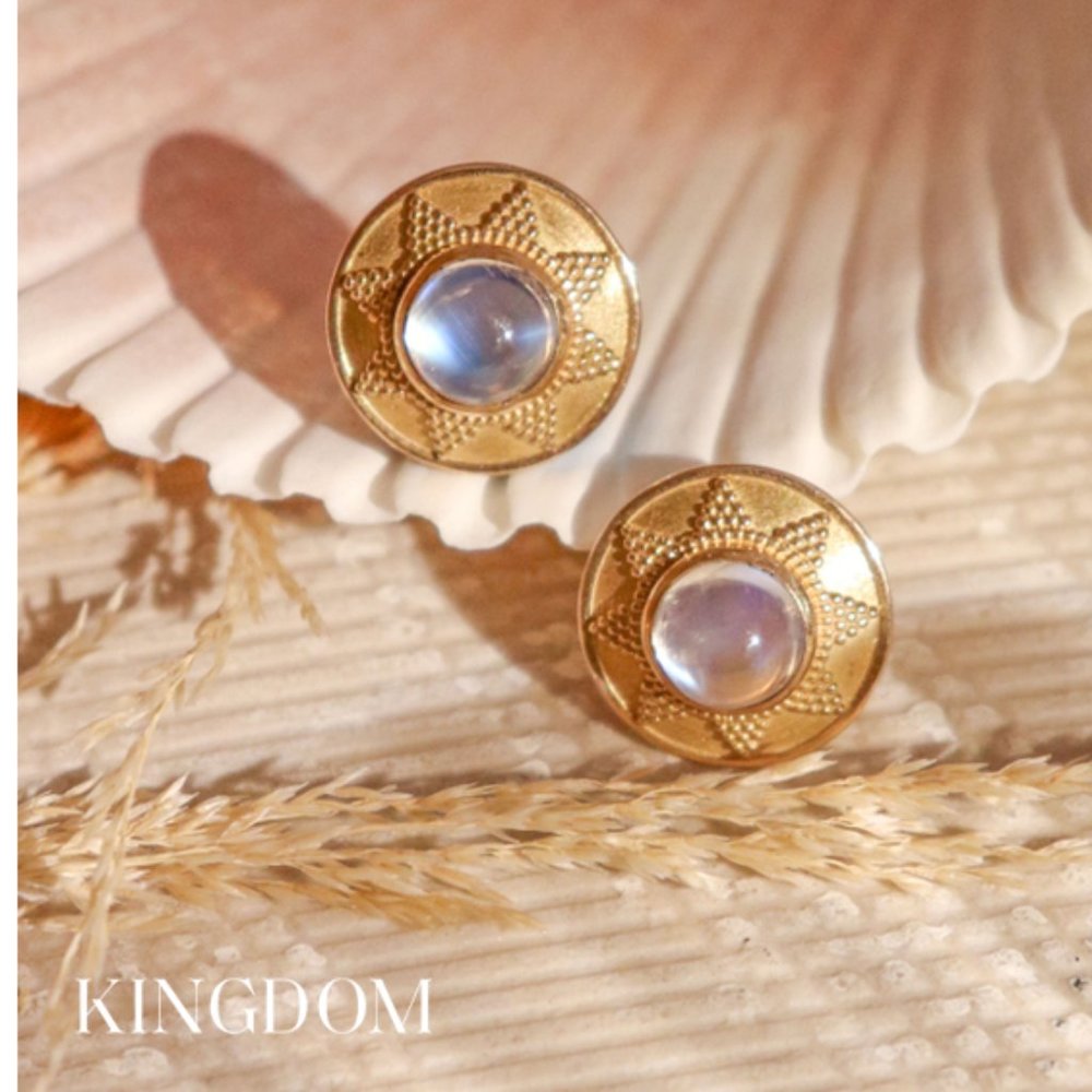 Rainbow Moonstone Earrings